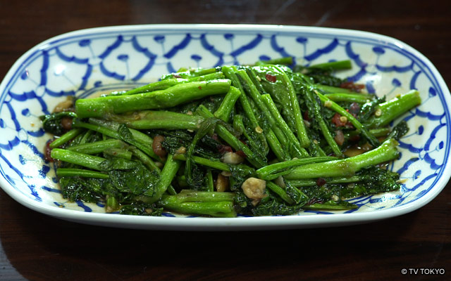 タイ野菜（カイラン）の炒め