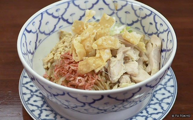 汁無し麺 鶏肉トッピング