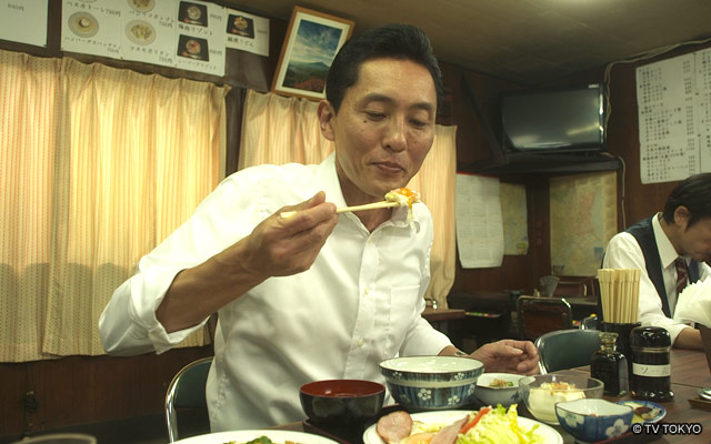 江東区 枝川のハムエッグ定食とカツ皿