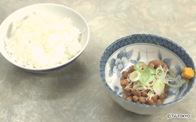 納豆＆お替りご飯（茶碗八分目）