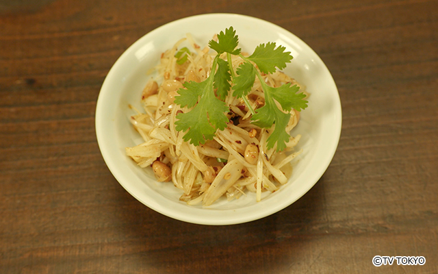 発酵らっきょうと水納豆の和え物